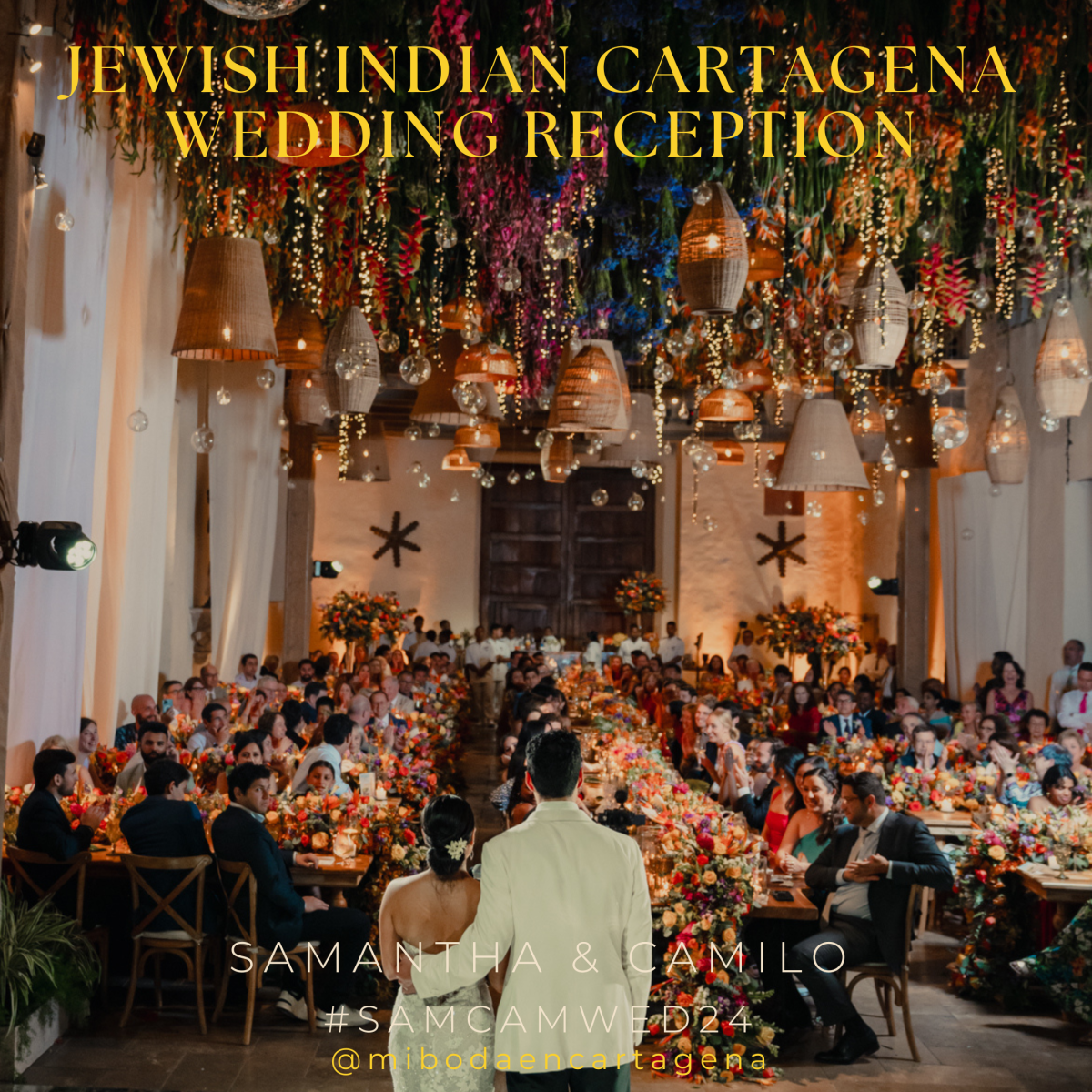 Unforgettable Night Celebration for Sam and Cam Wedding in&nbsp;Cartagena